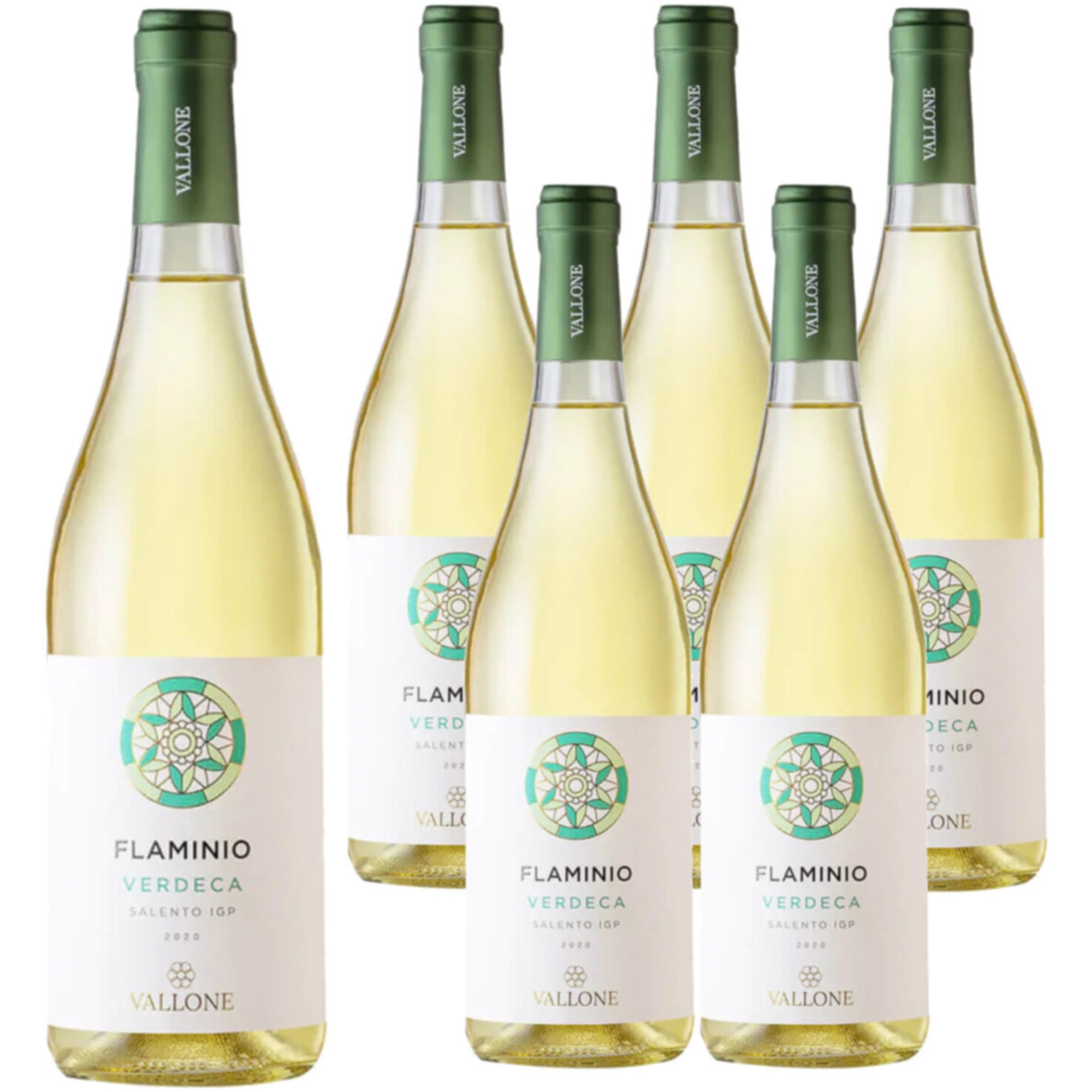 Salento IGP Flaminio Verdeca Blanc Vallone 6x 75cl -6x 75cl