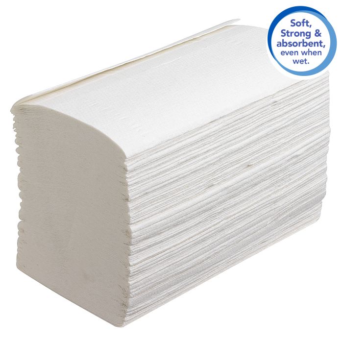 Scott 6689 4560 st Performance handdoeken l-vouw 1-Laags wit (6689)