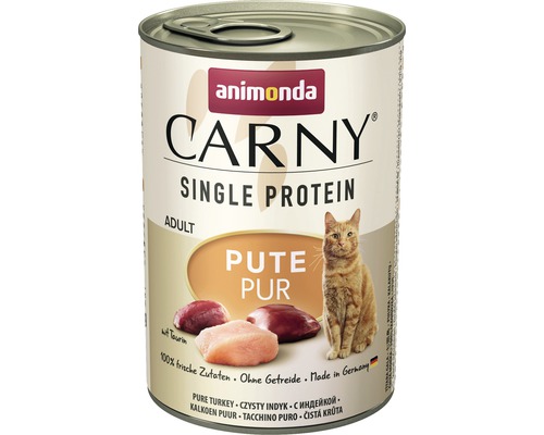 Animonda CARNY Single nat kattenvoer, puur kalkoen, 400g