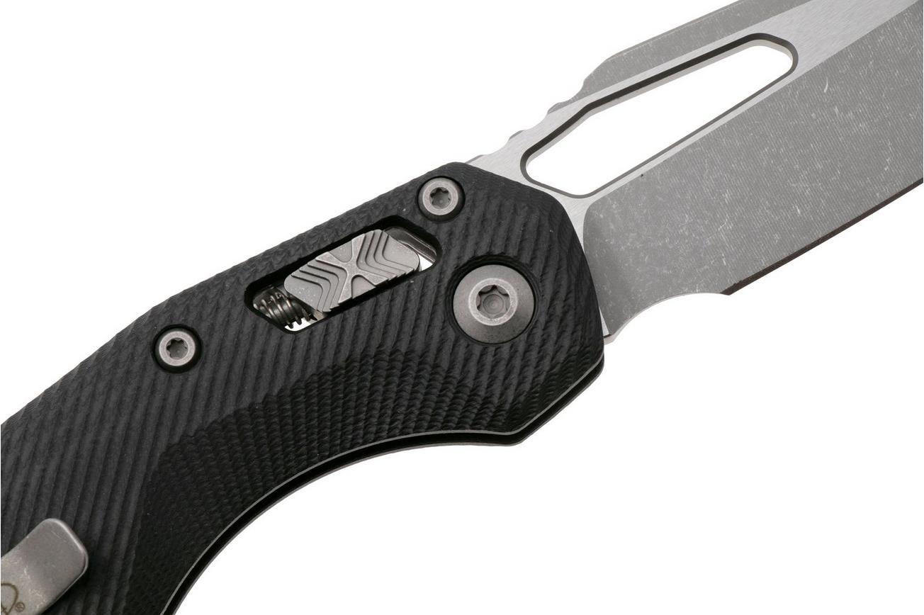 Microtech MSI Standard Issue 210-10APFLGTBK, Apocalyptic Stonewashed M390MK, Fluted Black G10 zakmes