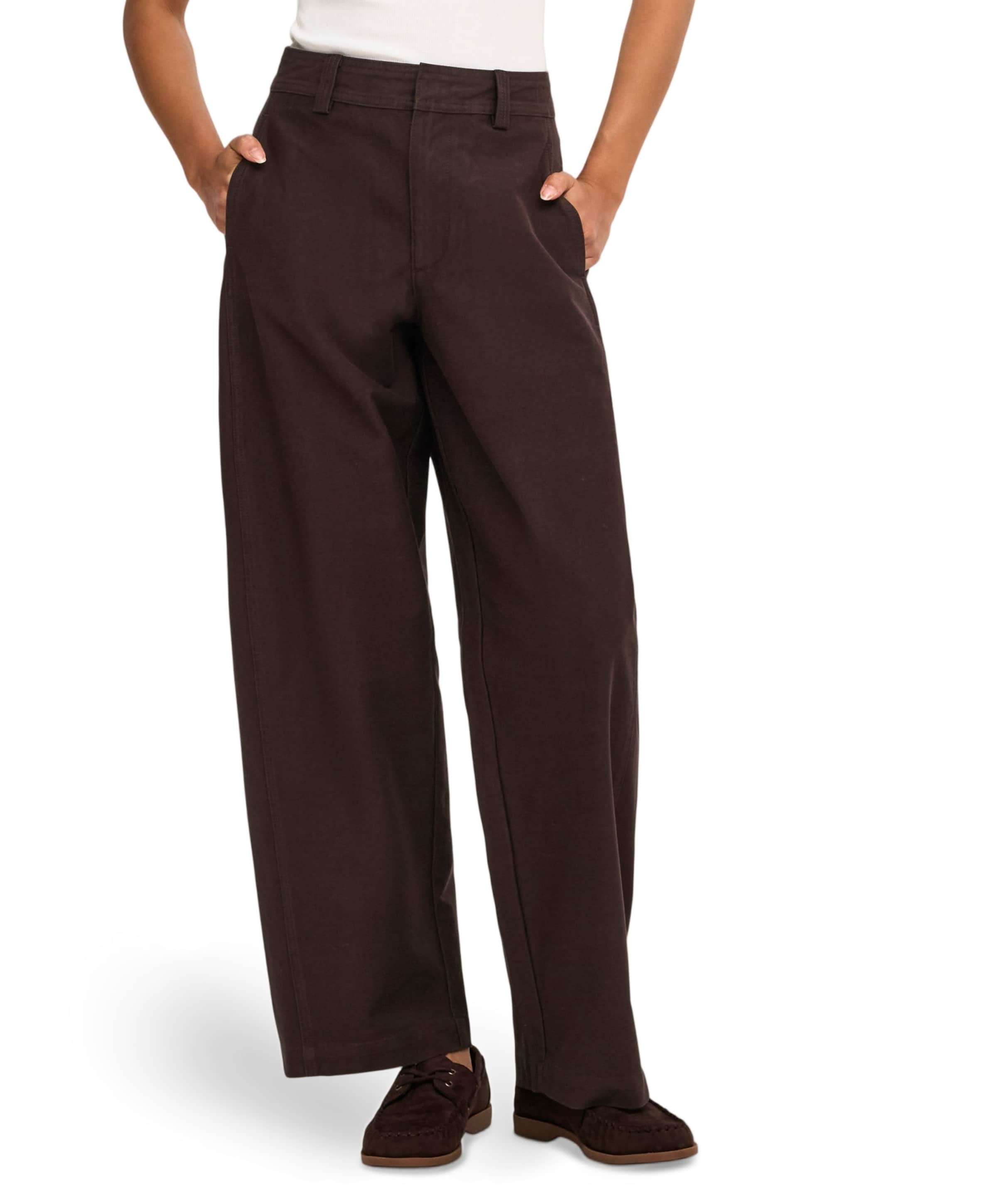 Only ONLCLAIR MW BARREL PANT PNT NOOS dames broek bruin