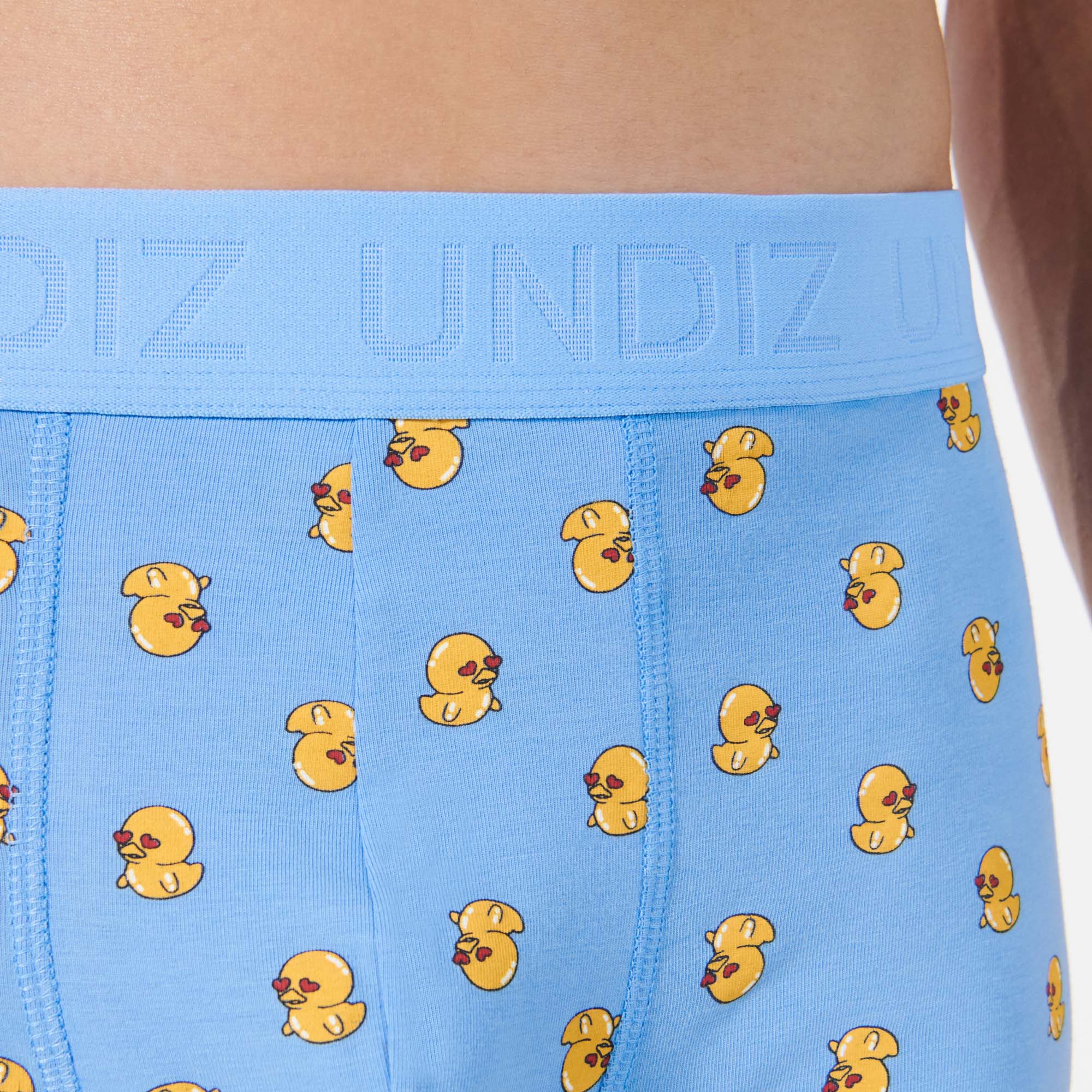 Boxer à motifs canards en coton