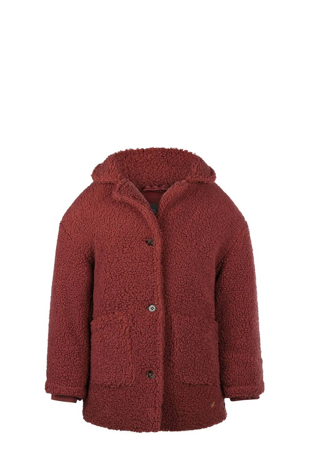 Koko Noko teddy winterjas donkerrood