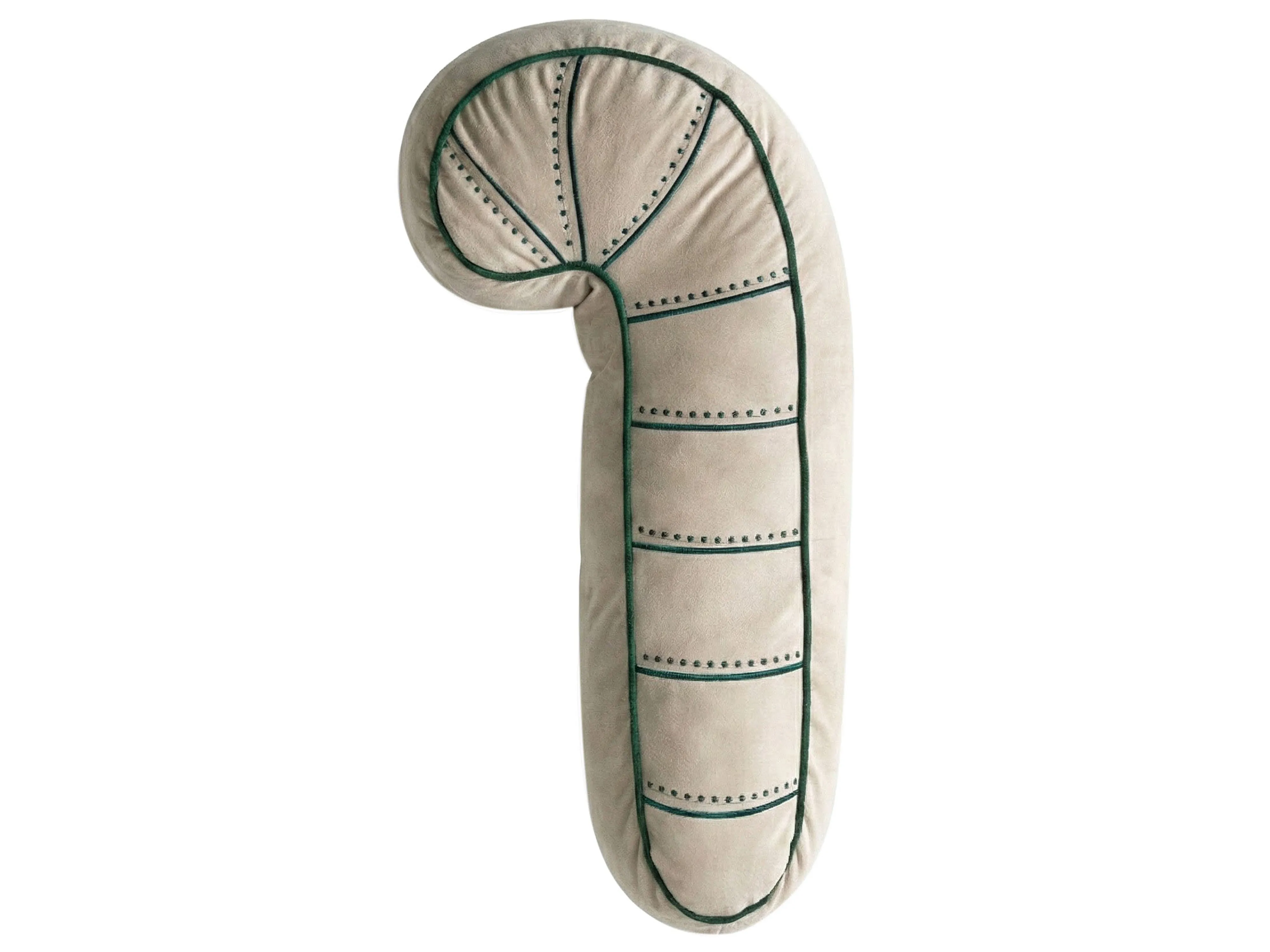 Set van 3 sierkussens JOLLYTRIO Fluweel 35 x 70 cm 40 x 60 cm 40 x 40 cm Lichtbeige kerstmotief