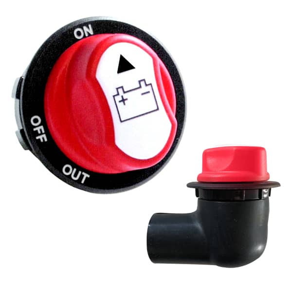 Coupe batterie 12V à câble 100A avec clef avec cache-câbles