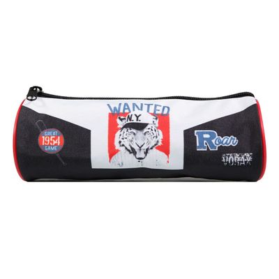Trousse ronde Vorax Tigre - 1 compartiment - noir - Bagtrotter