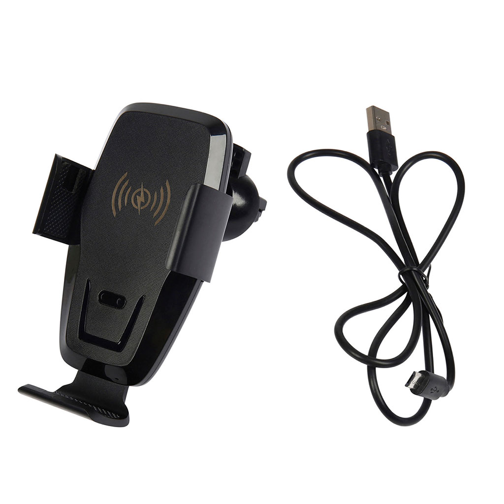 Support smartphone grille aération avec chargeur induction