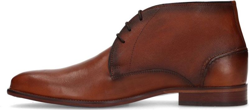 Manfield - Heren - Cognac hoge veterboots
