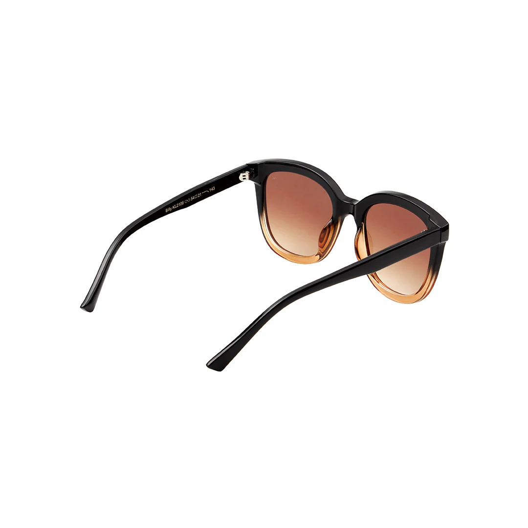 A. Kjærbede  Billy solbrille - Black/Brown Transparent