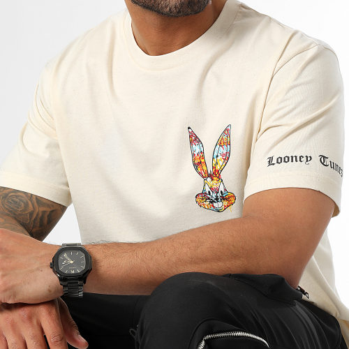 Tee Shirt Oversize Large Sleeves Bugs Bunny Graff Beige