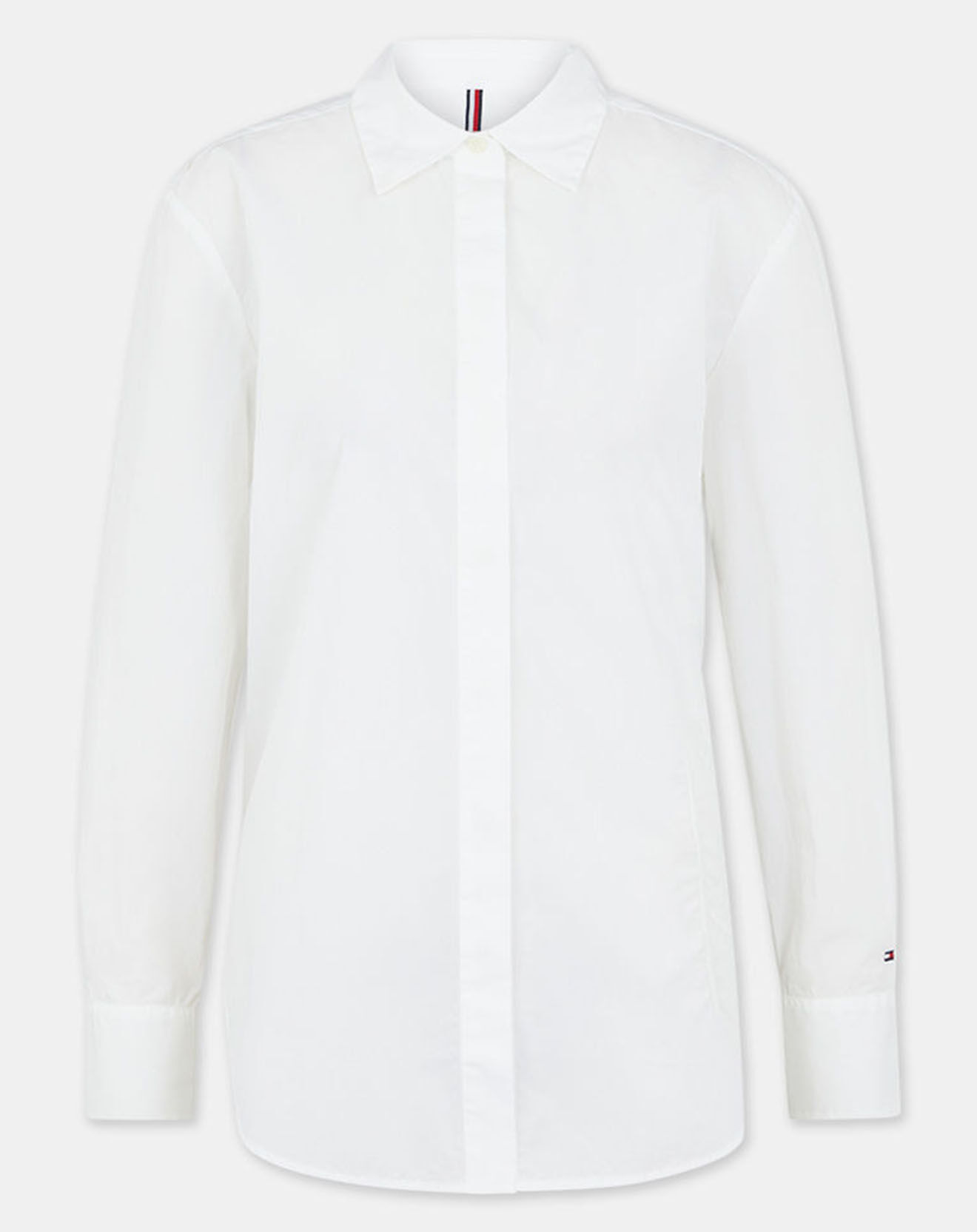 Tommy Hilfiger Chemise Regular Girlfriend blanche