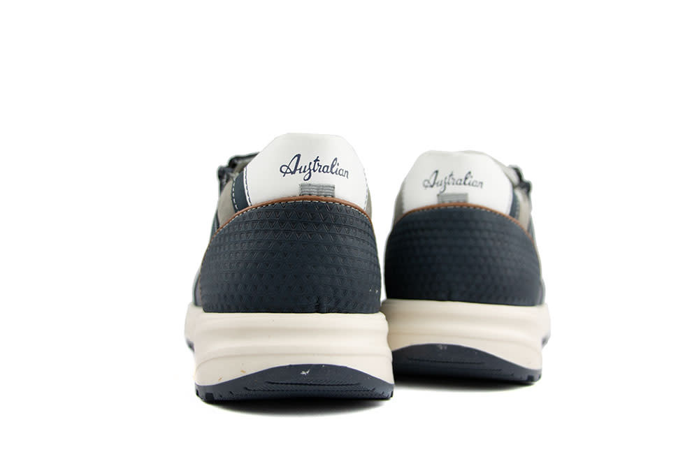 Australian Sneaker Hawker Blue Grey Leather