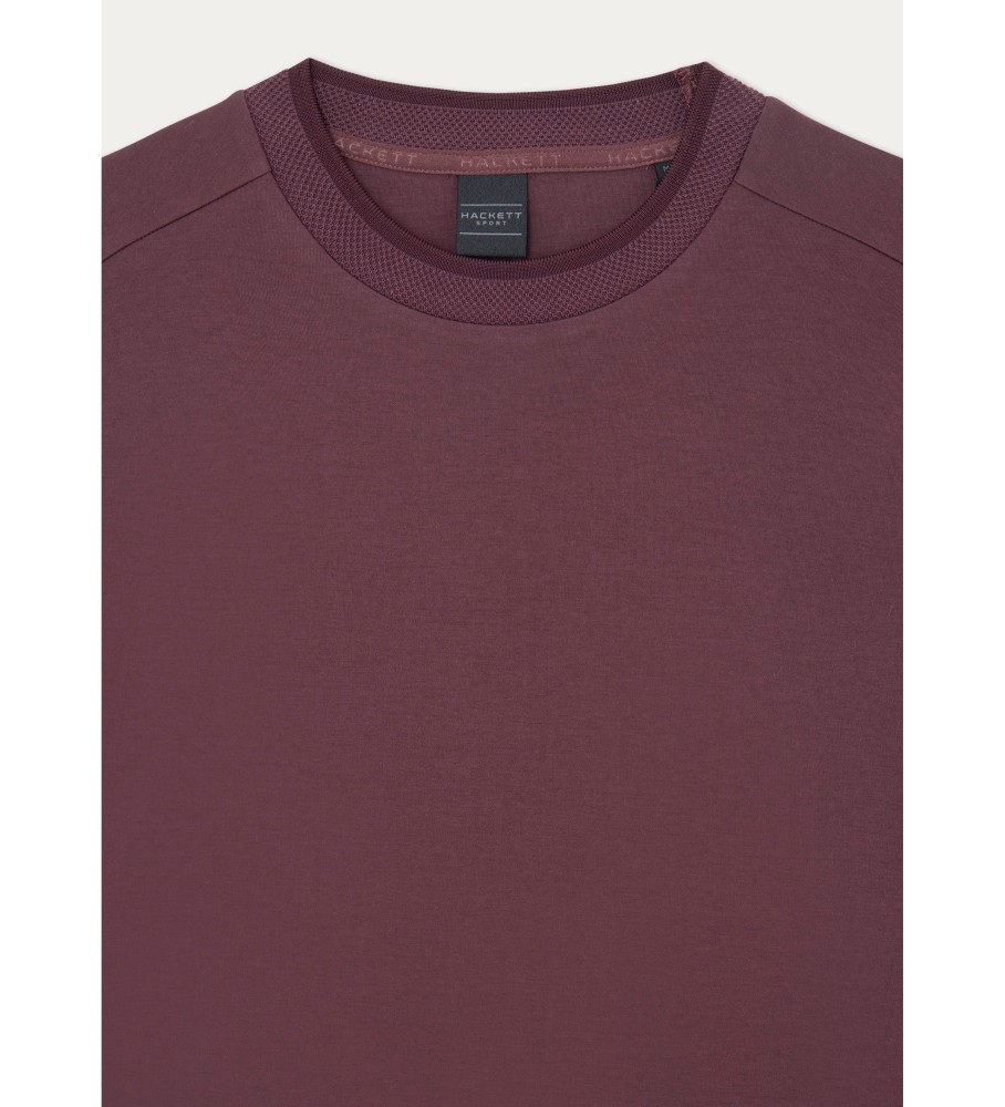 Camiseta Hackett Texture Rib lilás