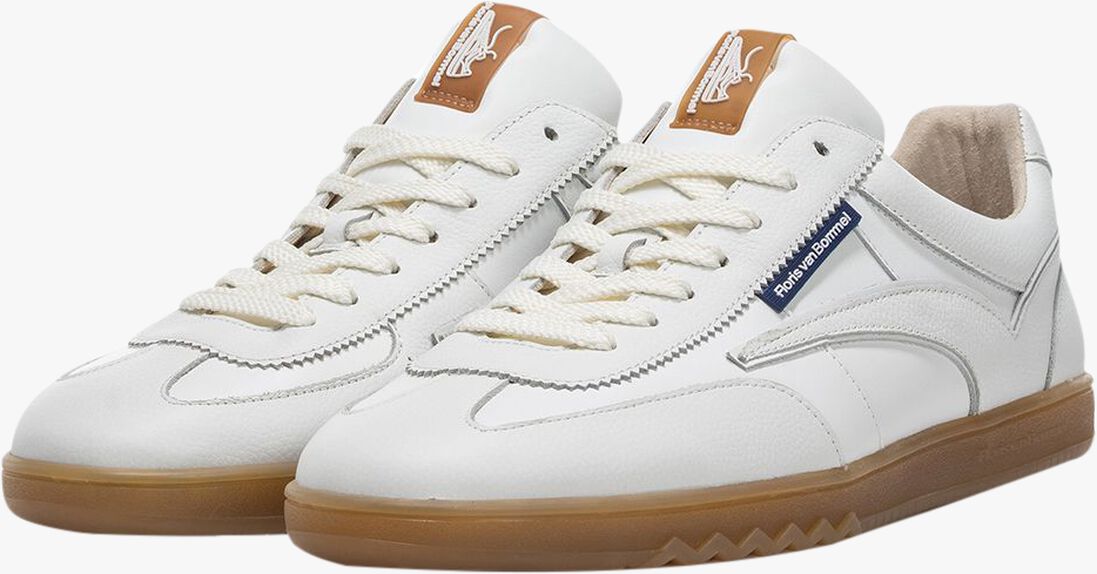 witte floris van bommel lage sneakers sfm-10224 de zaler