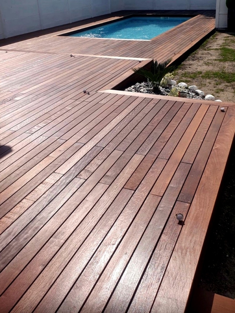 Pack complet 25m² lame de terrasse itauba lx2150mm avec clips, lambourde, cale de ventilation, plot pvc, bande bitumineuse