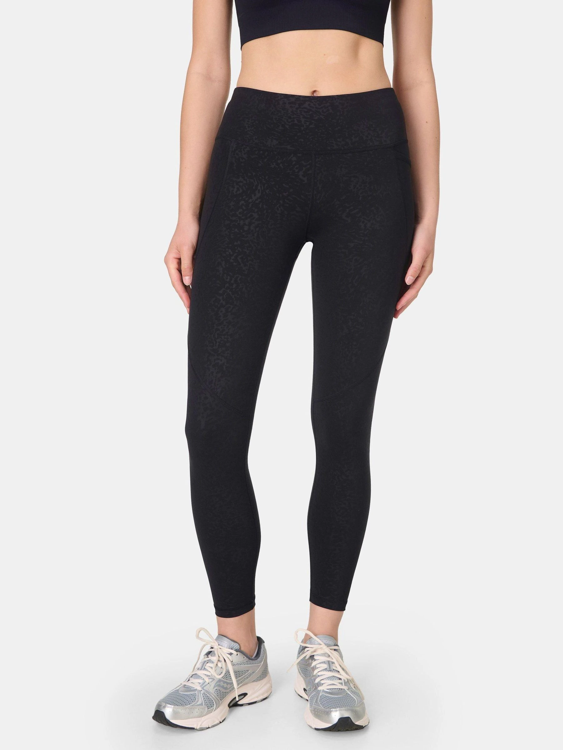 Zwart - Sweaty Betty Power Embossed Workout Leggings