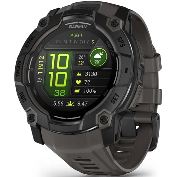 Montre cardio GPS GARMIN INSTINCT 3 50 MM AMOLED B LACK BEZEL W/ CHARCOAL BAND