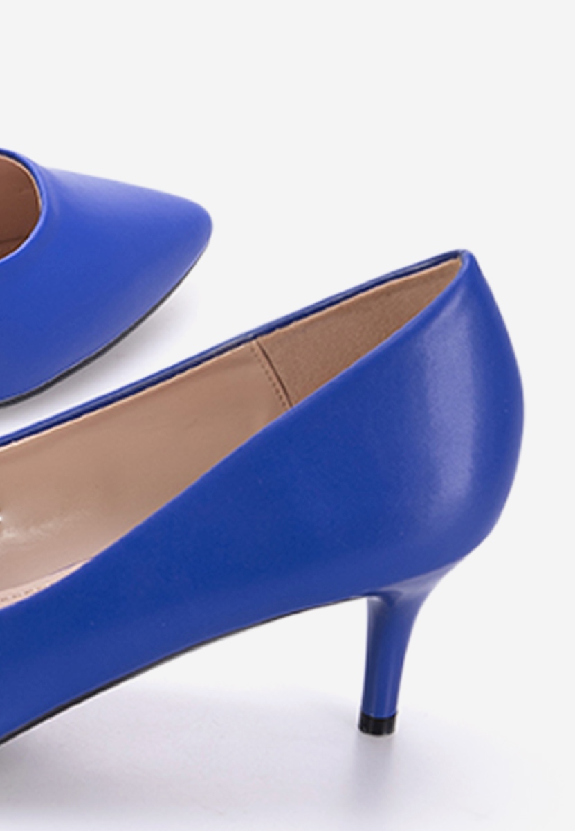 Chaussures à talon moyen bleus Modena