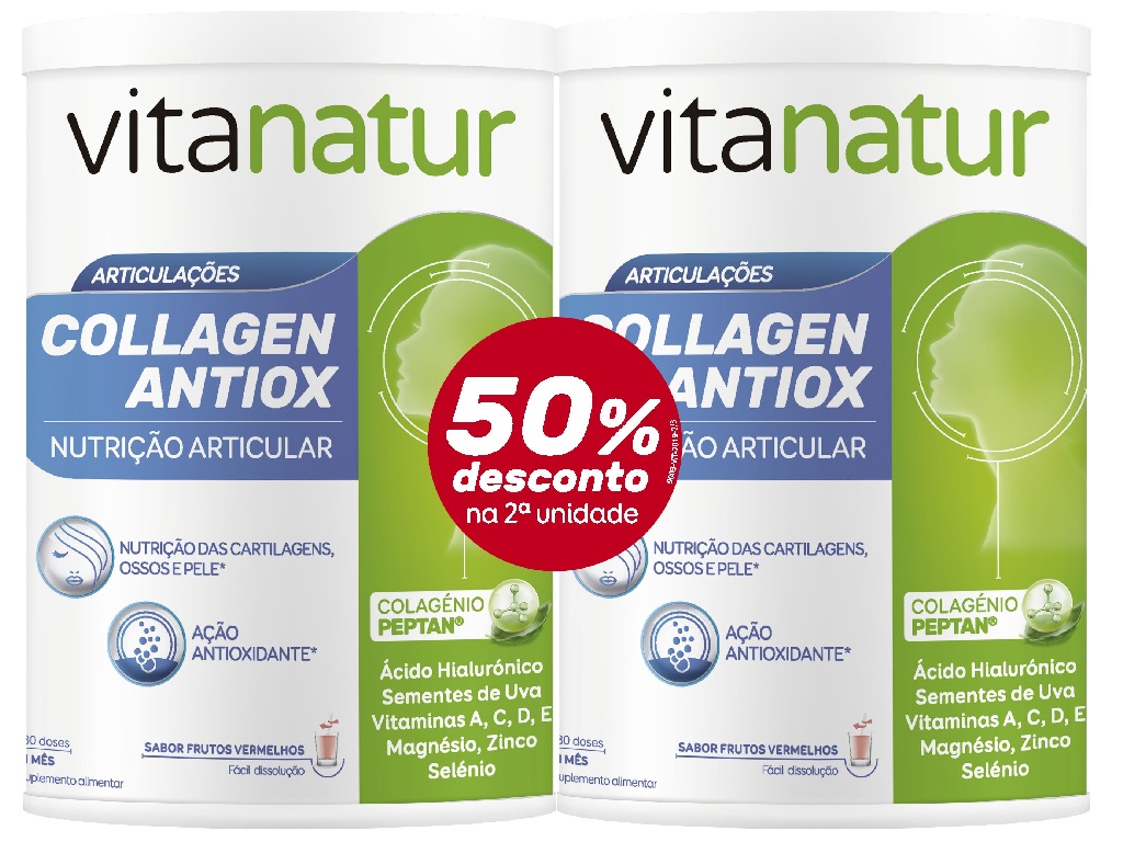 SUPLEMENTO VITANATUR COLLAGEN ANTIOX 2X360G -50% 2ªUN