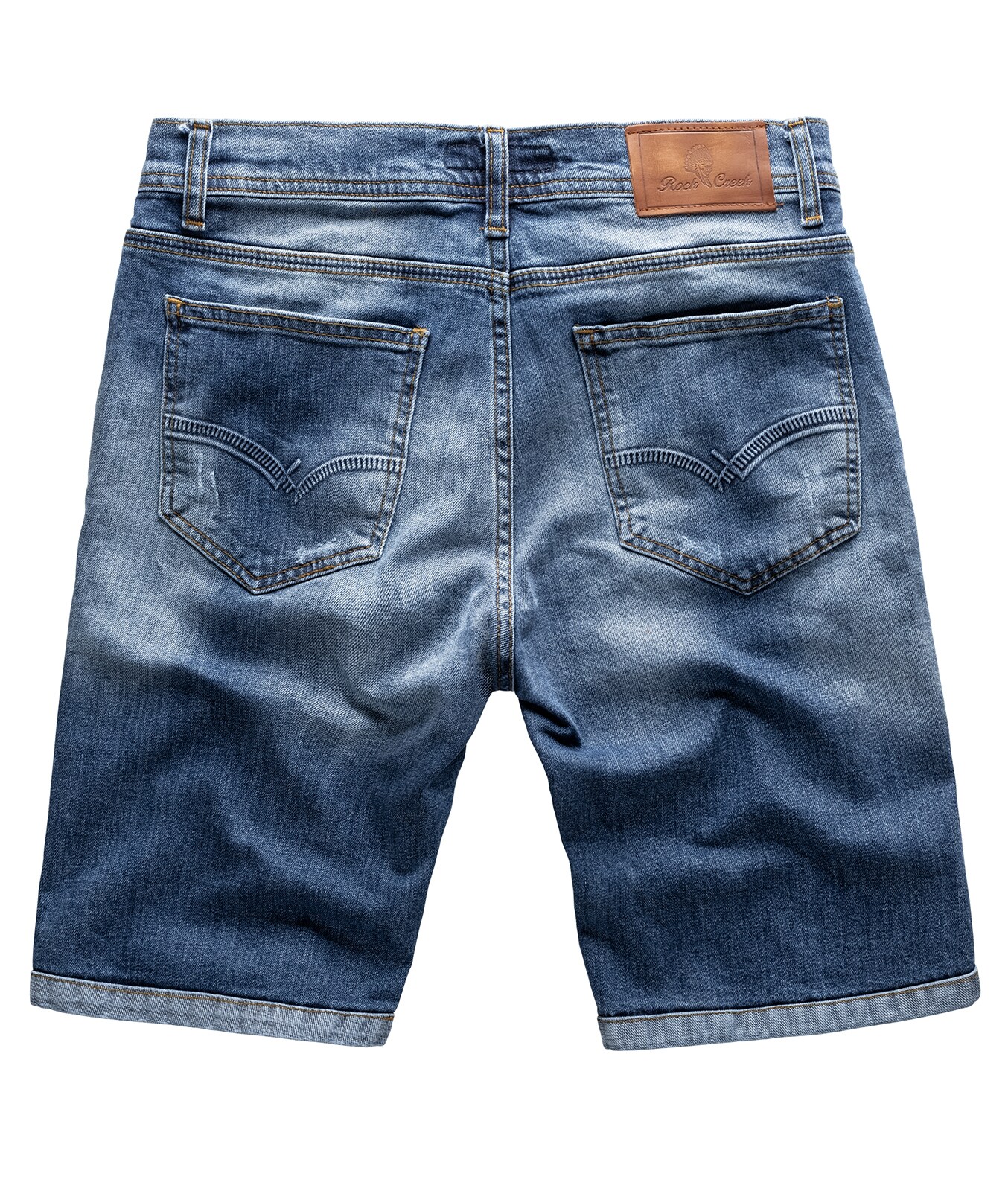 Rock Creek Shorts Jeansshorts Blau Regular Fit