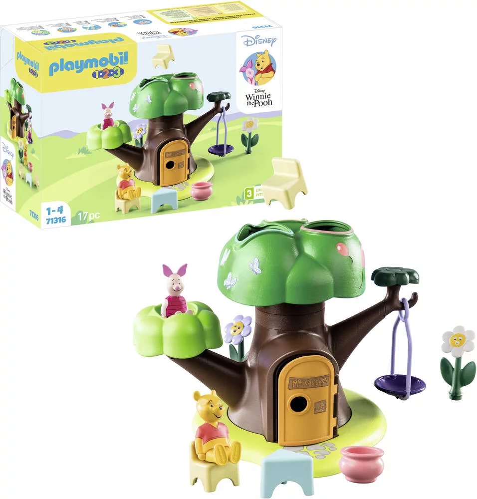 WINNIE ET PORCINET AVEC CABANE - 71316