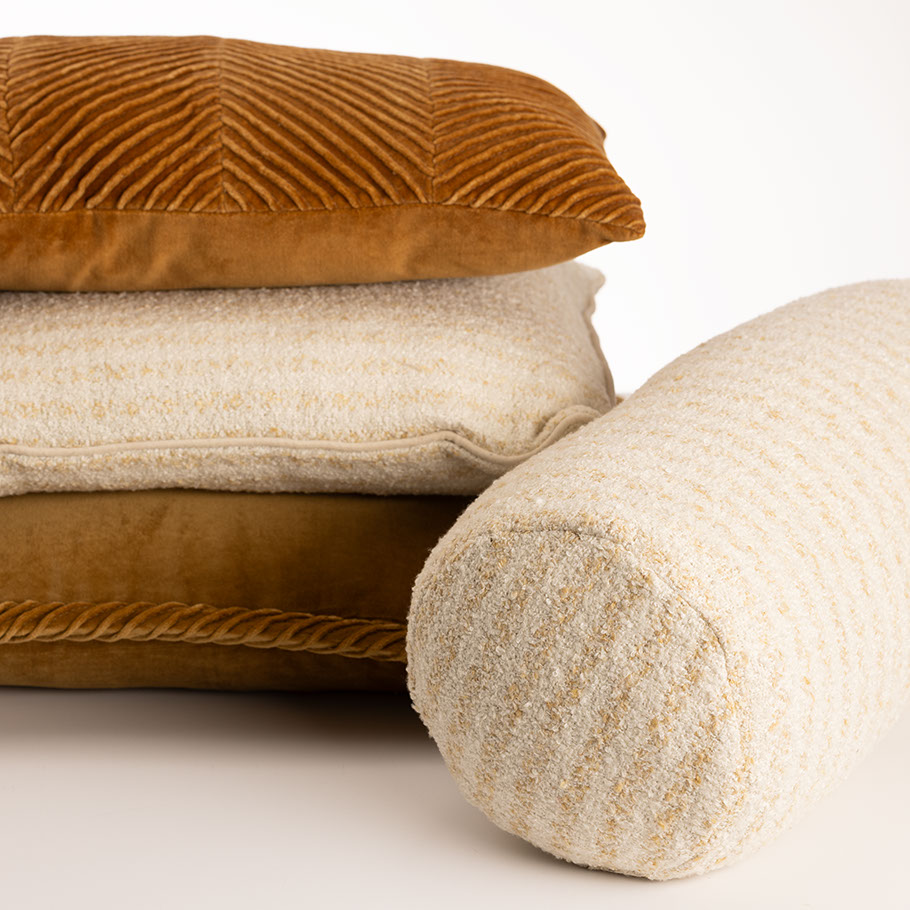 Sierkussen Bolster naturel stripe