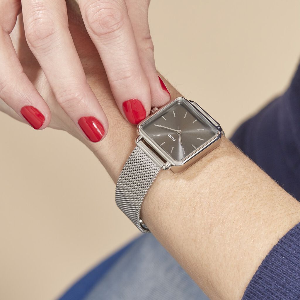 Montre Cluse Tetragone Gris