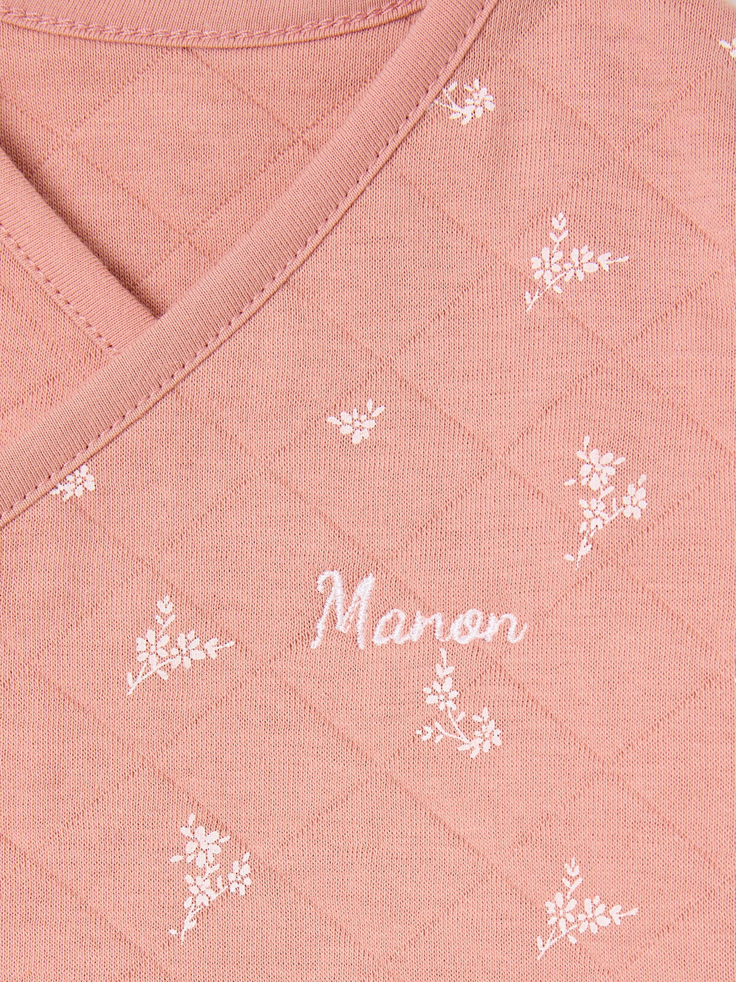 Vertbaudet Baby-Set: Wickeljacke & Hose rosa