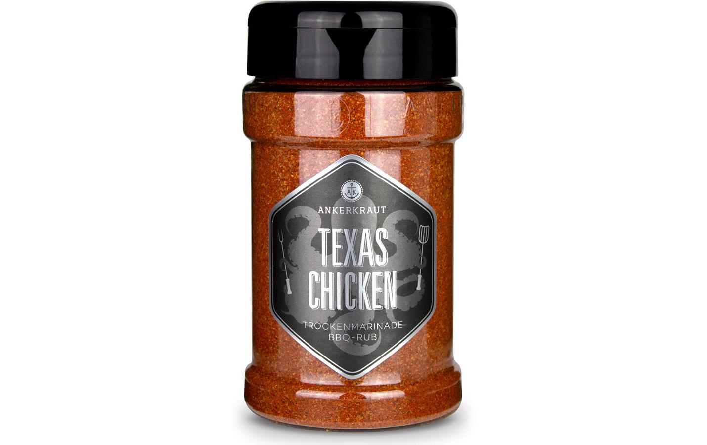 Gewürz Texas Chicken 230 gBBQ-Rub Trockenmarinade
