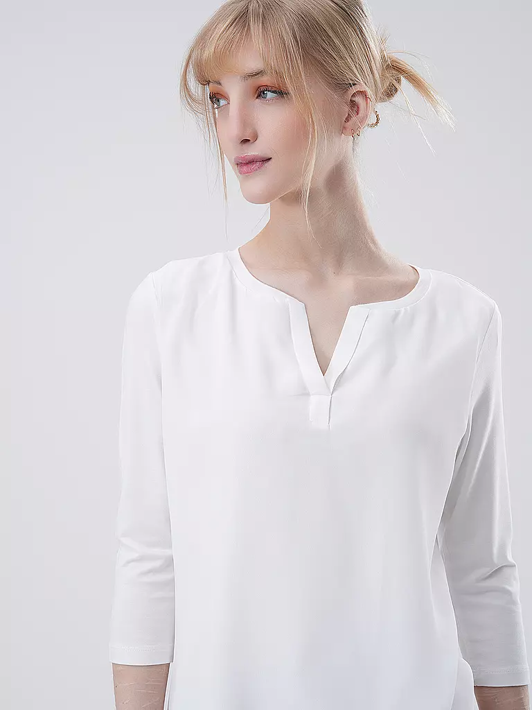 COMMA Langarmshirt  weiss