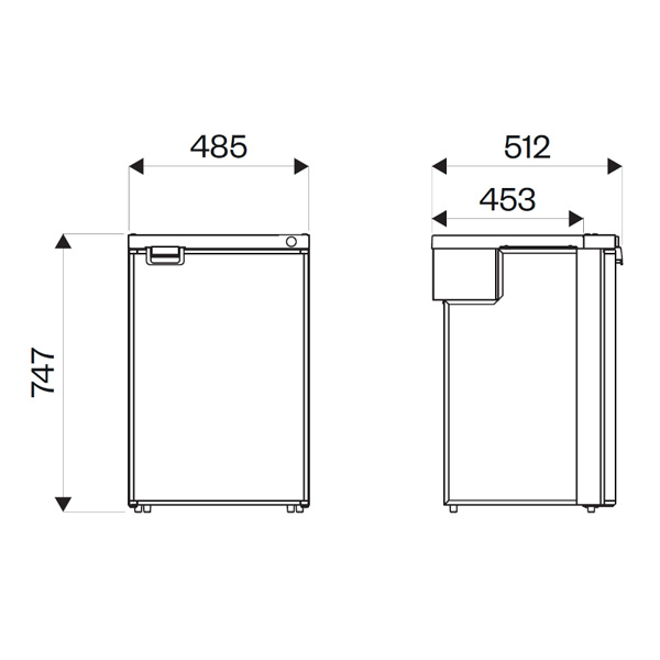 Réfrigérateur à compression Indel B Cruise 100L