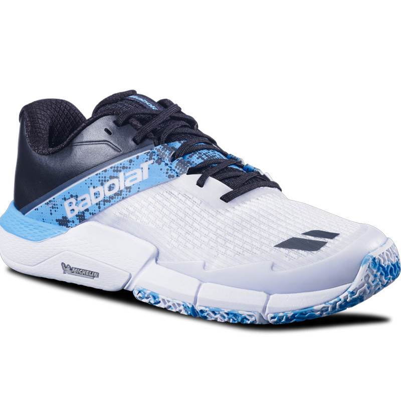 Babolat Movea 2 blanc et bleu - Chaussure de padel confortable et stable