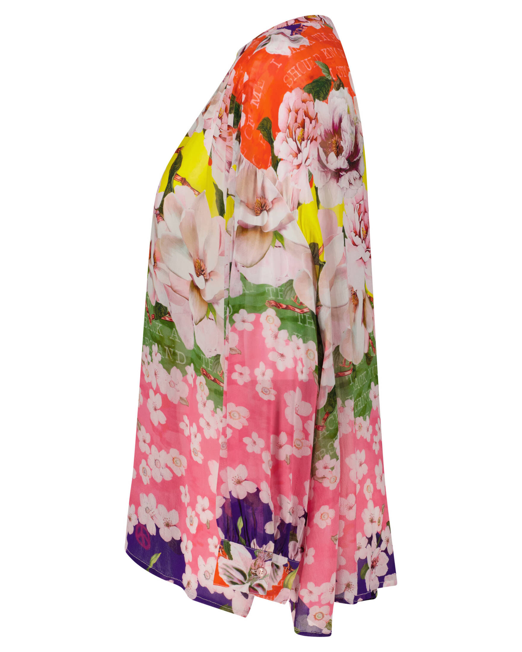 Frogbox| Damen Bluse OVERSIZE BLOUSE FLOWER STEP