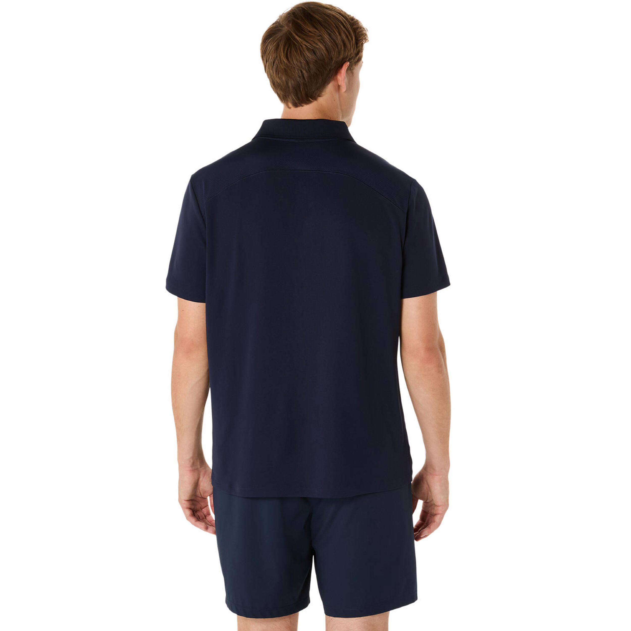 ASICS Court Polo Hommes - Bleu Foncé