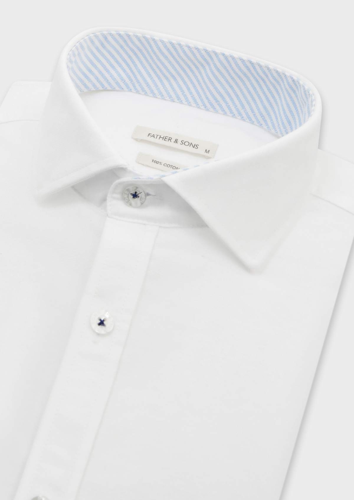 Chemise sport Slim en pinpoint de coton uni blanc