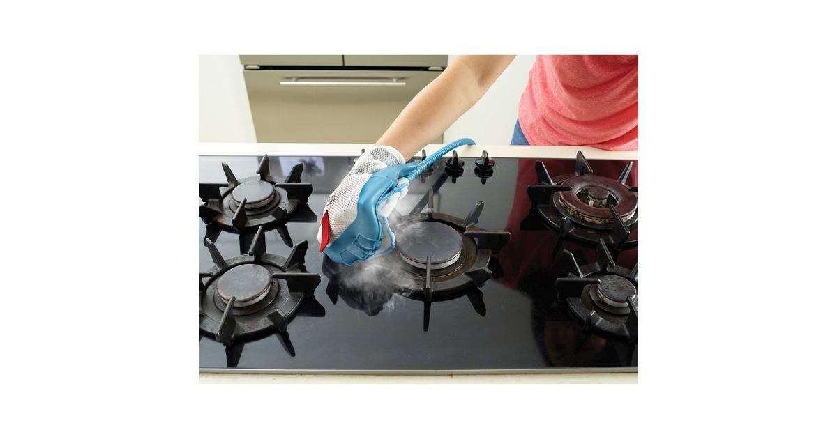 BLACK+DECKER1600W Steam-mop BHSM1615DAM-QS stoomreiniger  (Wit/blauw, Incl. SteaMitt, deltavoet en 17 accessoires)