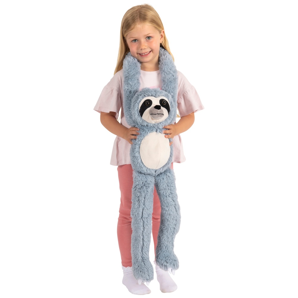 Freches Faultier, grau, 75 cm, Plüschtier