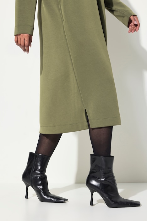 Sweatkleid, V-Ausschnitt, Langarm, Taschen, Modalmix