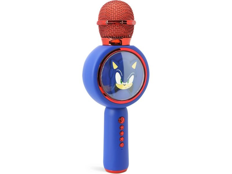 OTL Mikrofon Sonic PopSing Karaoke Blau Karaoke-Mikrofon im Sonic-Design mit eingebautem Lautsprecher