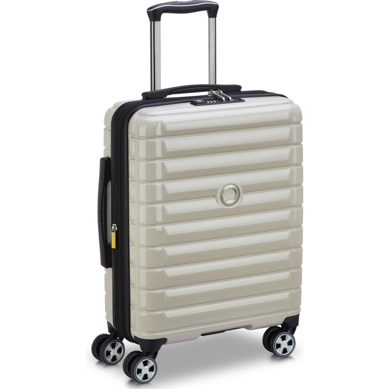 Shadow 5.0 valise cabine slim extensible 4 doubles roues 55 cm ivoire