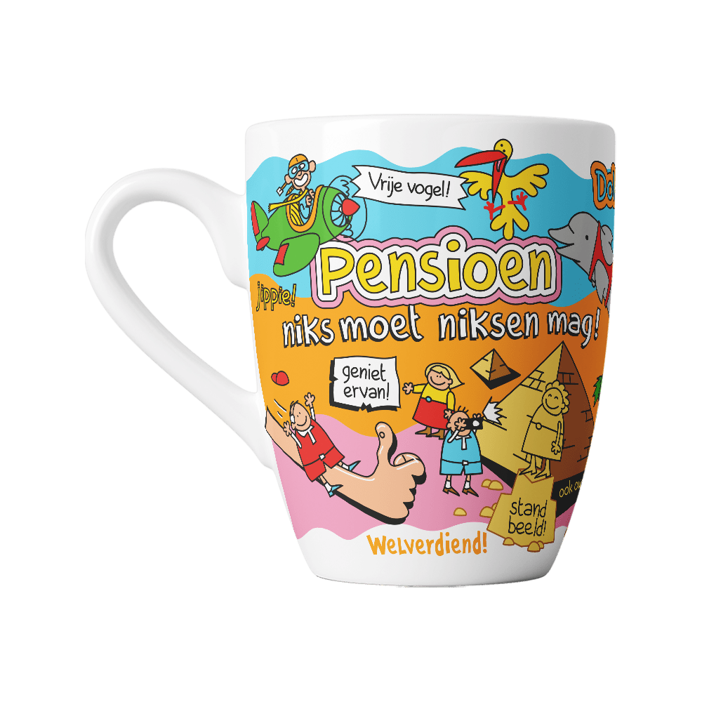 Pensioen Mok Niks Moet, Niksen Mag 12cm