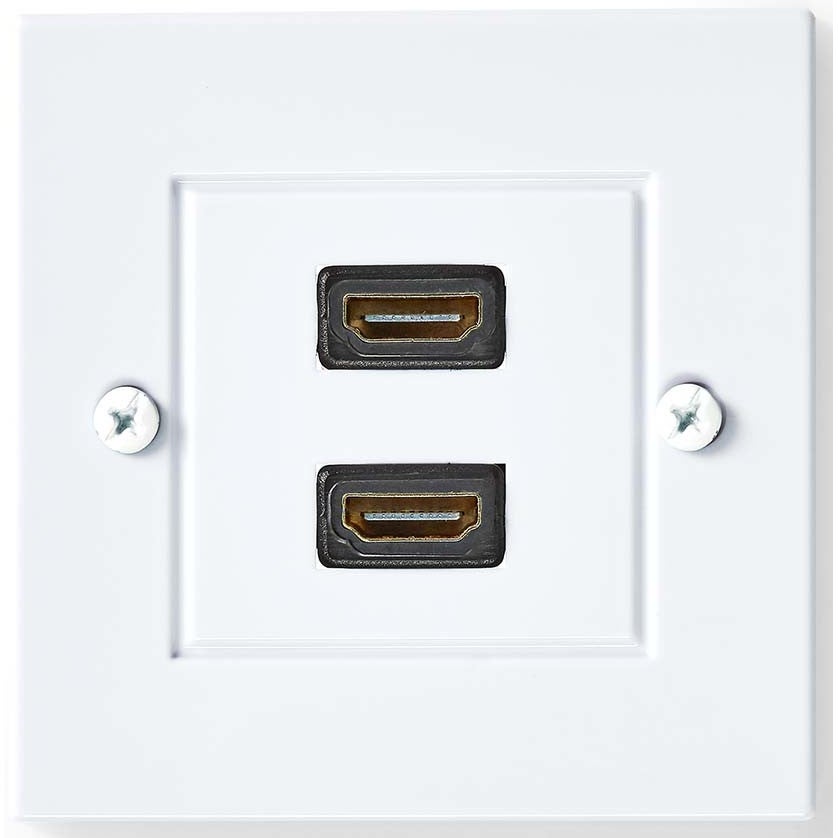 Nedis CVGP34955WT wandcontactdoos voor 2x HDMI female