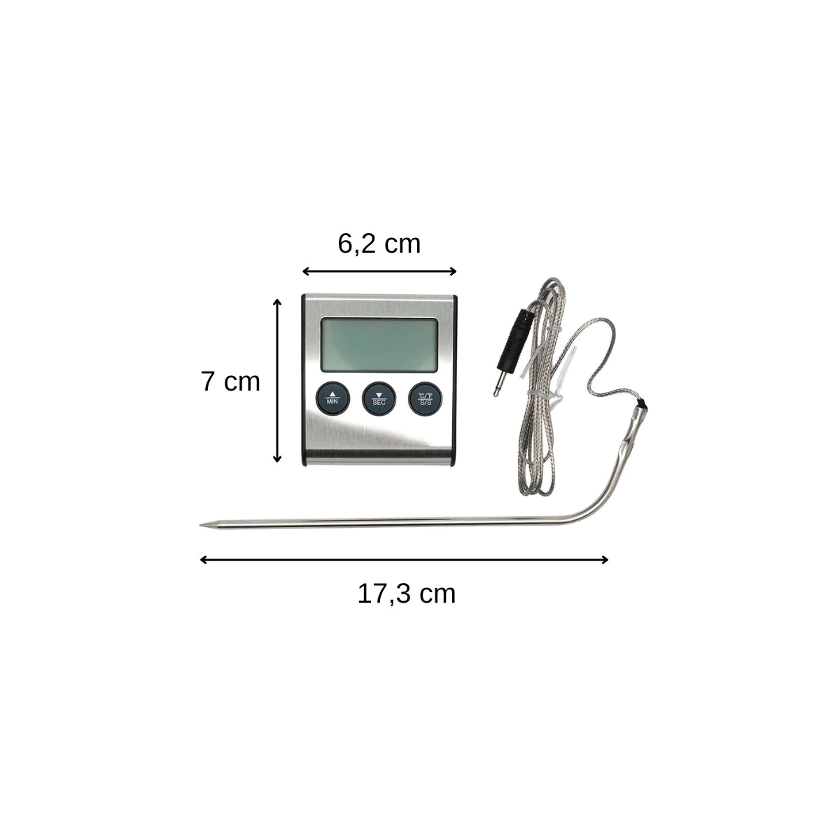 Thermomètre de cuisson digital à sonde Fackelmann