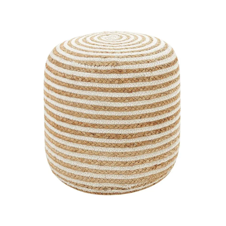RESAFA - Poef - Beige - 40 x 40 x 40 cm - Jute
