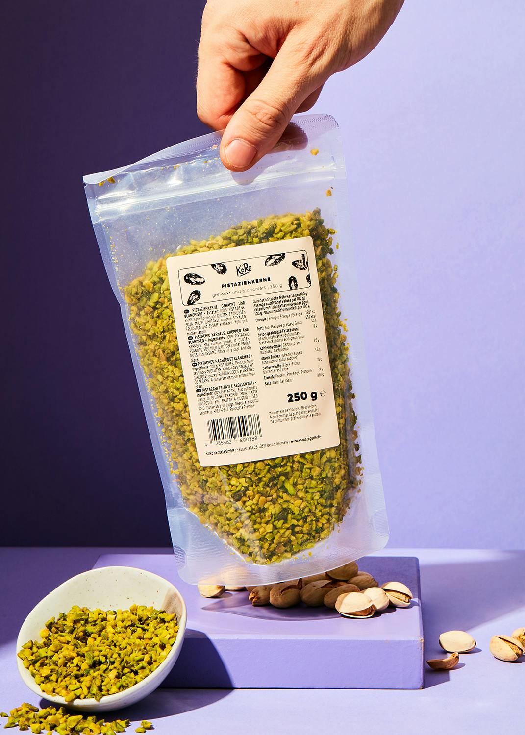 Gehackte blanchierte Pistazienkerne 250 g
