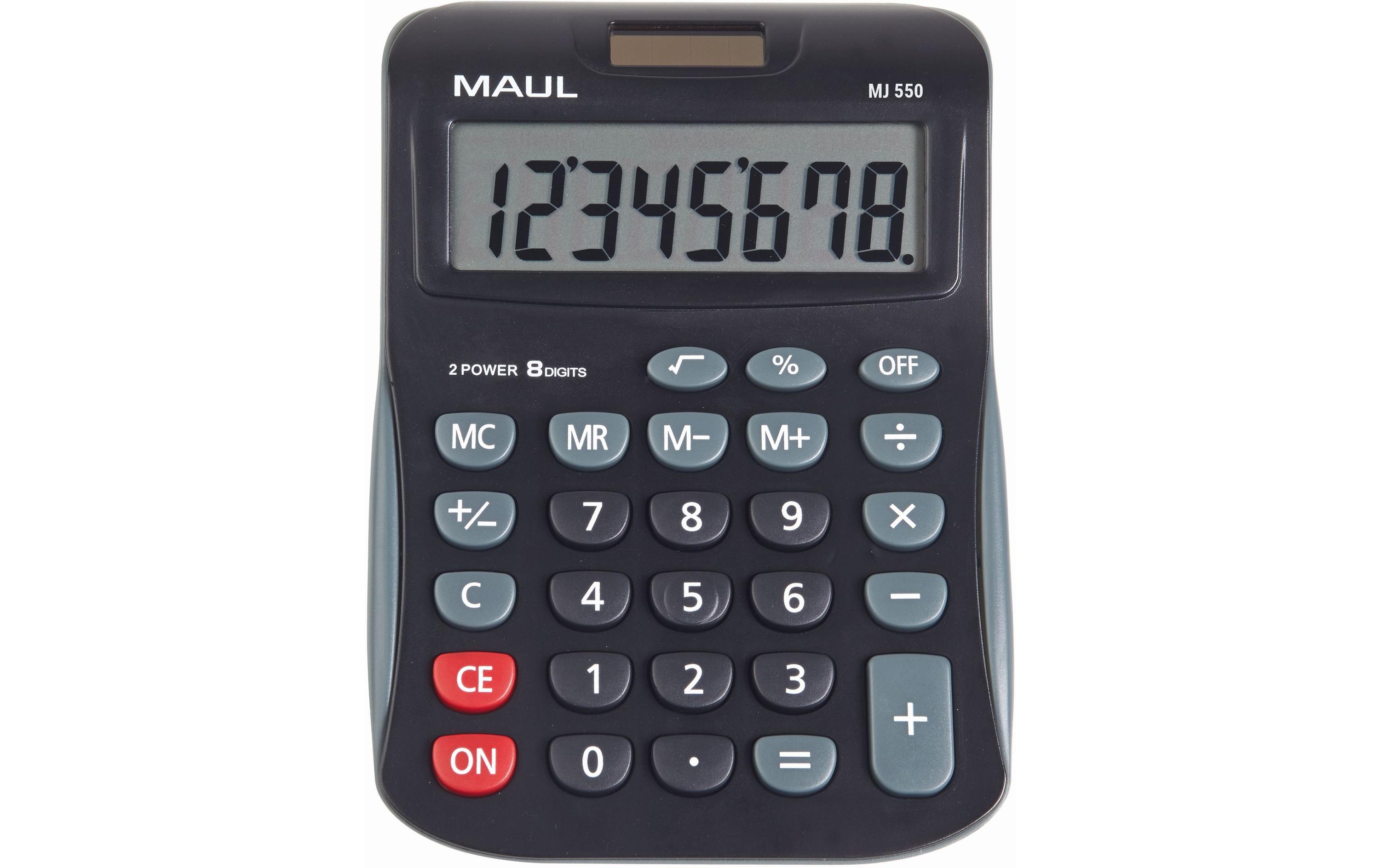 Taschenrechner MJ550 Junior SchwarzTischrechner mit kaufmännischen Funktionen