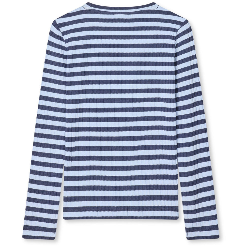 Køb Mads Nørgaard Parisian Nigth/Cashmere Blå 5X5 Classic Stripe Talika Bluse