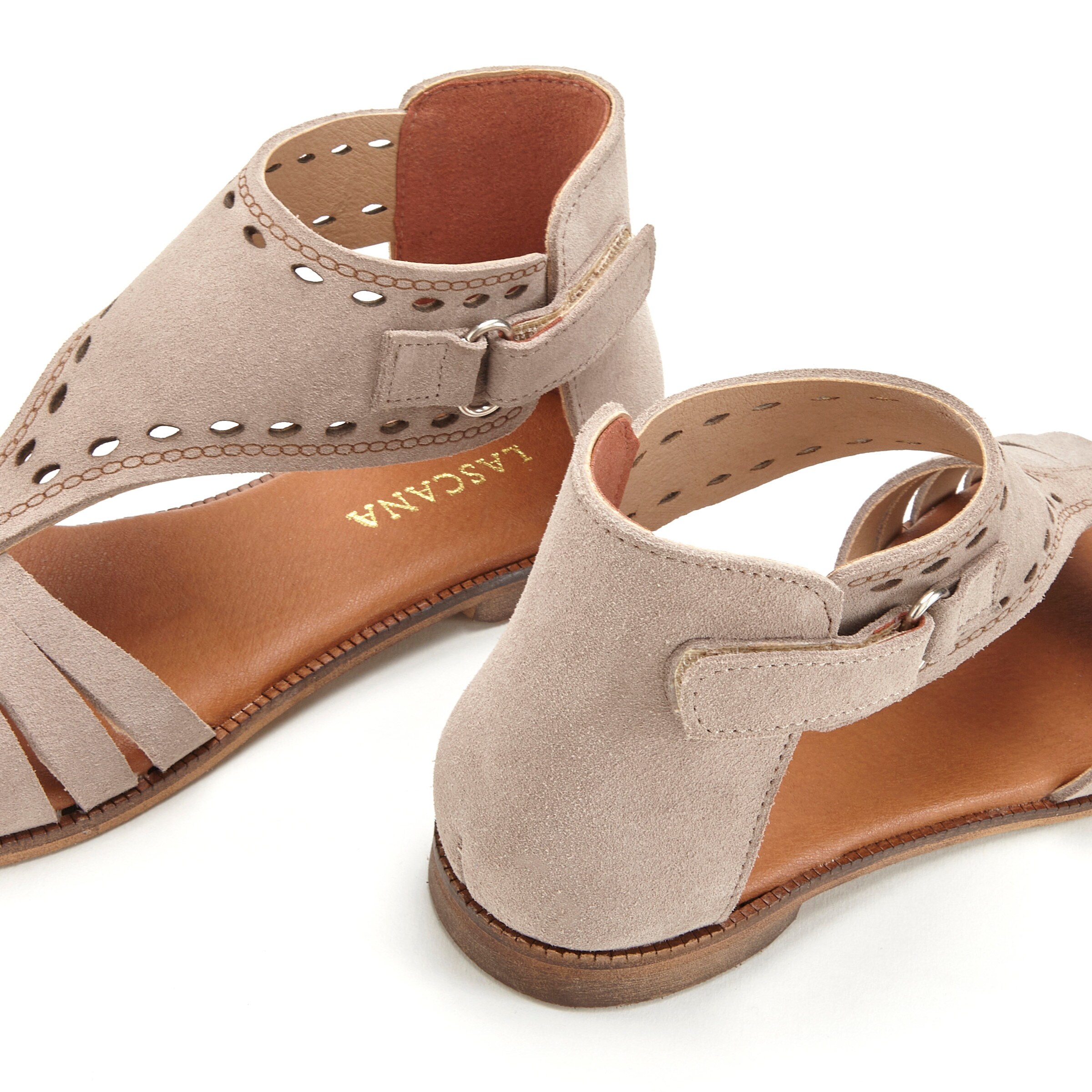 LASCANA Sandale in taupe