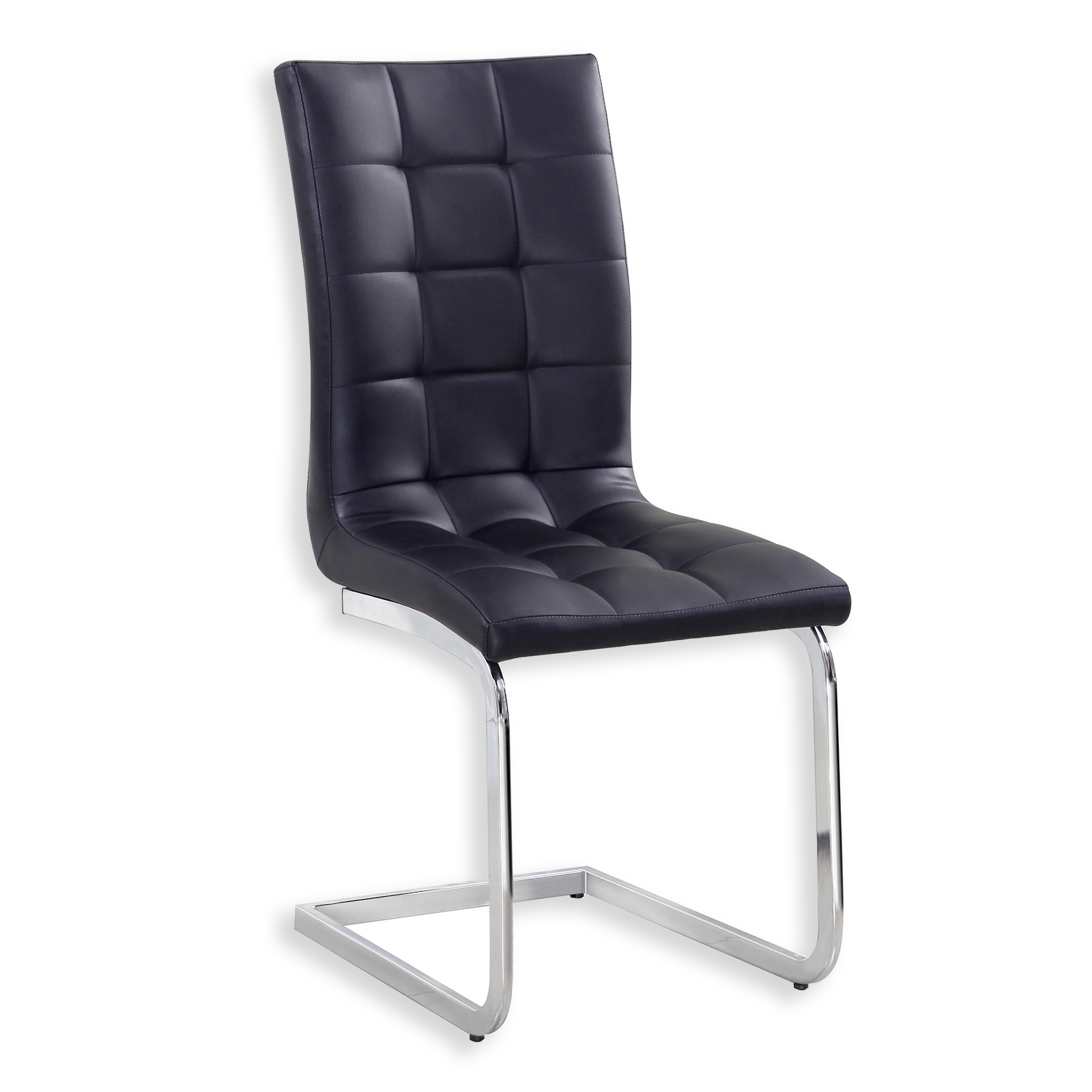 Schwinger Stuhl - schwarz - Lederoptik