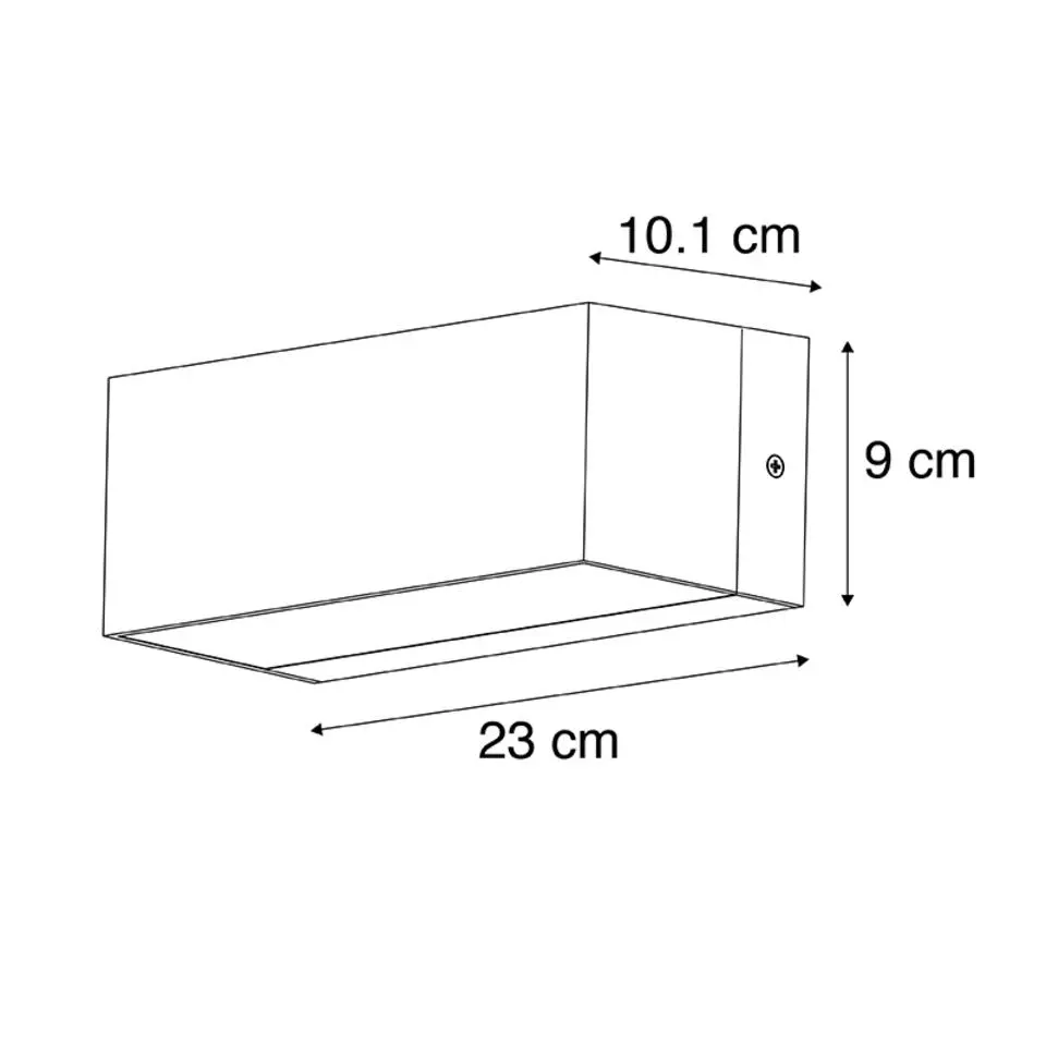 Qazqa wandlampen buiten houks zwart e27